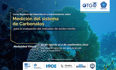 Curso OTGA: Curso regional de capacitación y entrenamiento sobre medición del sistema de carbonatos para la evaluación del indicador de acidez media del mar (ODS 14.3.1).